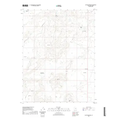2020 Map of Flattop Mountain, 2020 Print