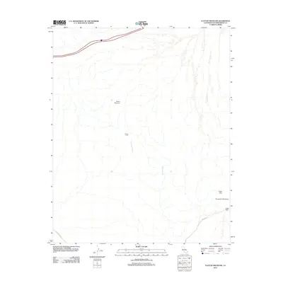 2012 Map of Flattop Mountain, 2012 Print