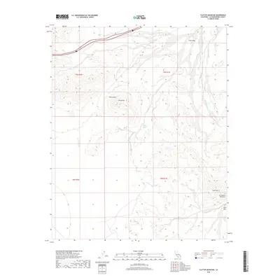 2018 Map of Flattop Mountain, 2018 Print
