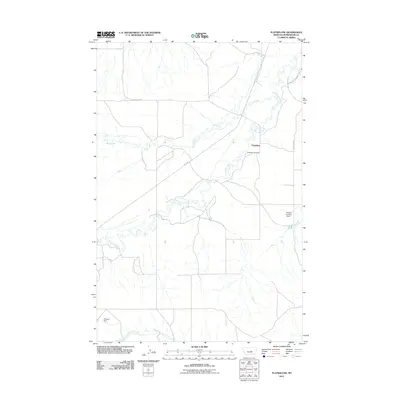 2011 Map of Flatwillow, 2011 Print