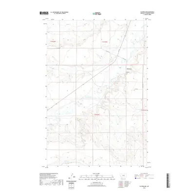 2020 Map of Flatwillow, 2020 Print
