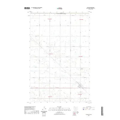 2020 Map of Flaxton, 2020 Print