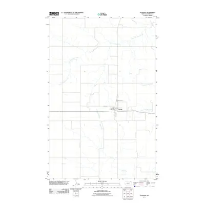 2011 Map of Flaxville, 2011 Print
