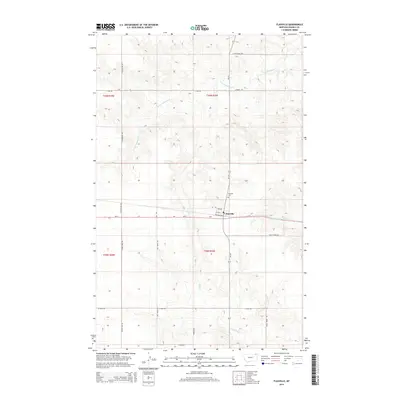 2014 Map of Flaxville, 2014 Print