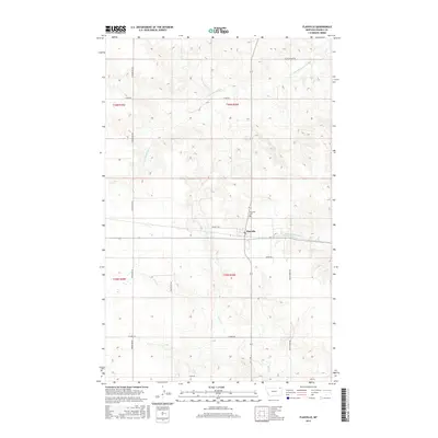 2017 Map of Flaxville, 2017 Print