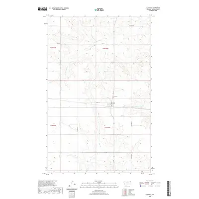 2020 Map of Flaxville, 2020 Print