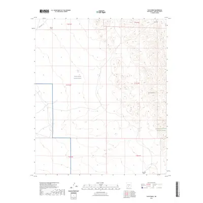 2023 Map of Fleck Draw, 2023 Print