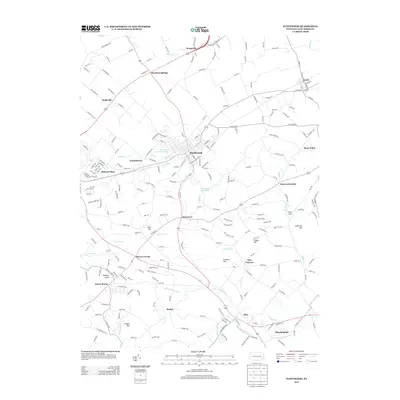 2013 Map of Fleetwood, 2013 Print
