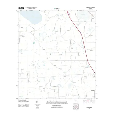 2012 Map of Flemington, 2012 Print