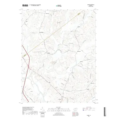 2019 Map of Flener, 2019 Print
