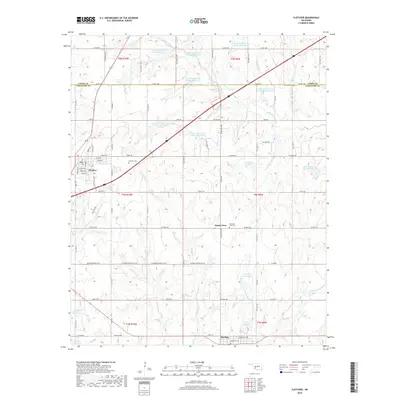 2018 Map of Fletcher, 2018 Print