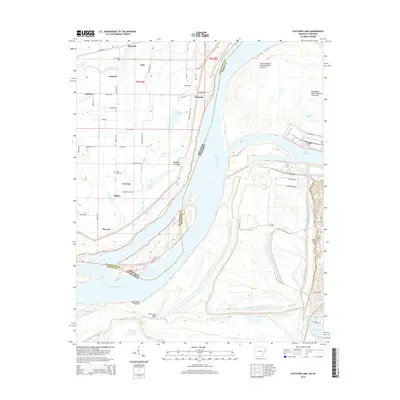 2014 Map of Fletcher Lake, 2014 Print