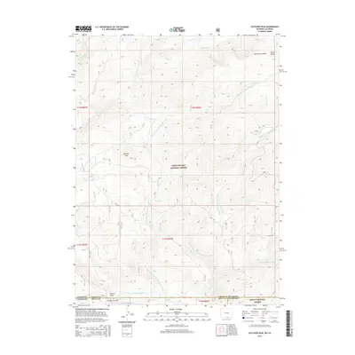 2015 Map of Fletcher Peak, 2015 Print