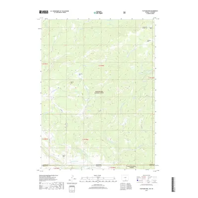 2017 Map of Fletcher Peak, 2017 Print