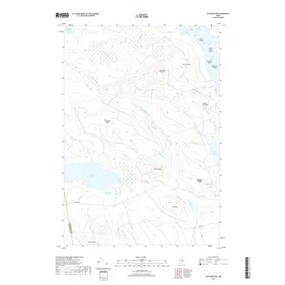 2018 Map of Fletcher Peak, 2018 Print