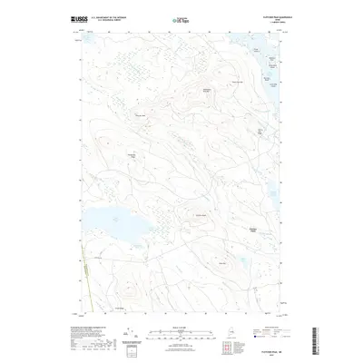 2021 Map of Fletcher Peak, 2021 Print