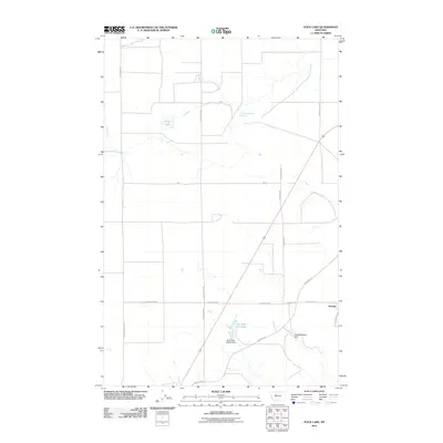 2011 Map of Flick Lake, 2011 Print