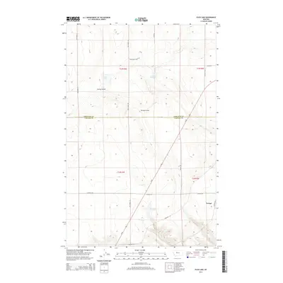 2014 Map of Flick Lake, 2014 Print