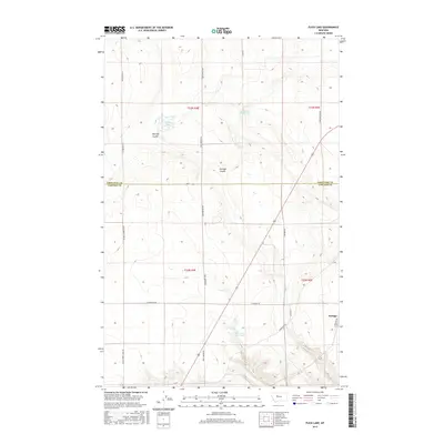 2017 Map of Flick Lake, 2017 Print