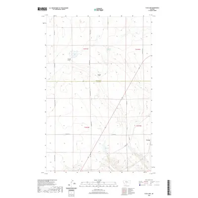 2020 Map of Flick Lake, 2020 Print
