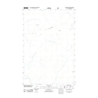 2011 Map of Flint Mountain, 2011 Print