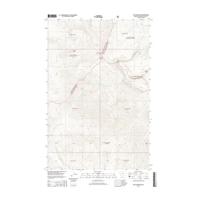 2014 Map of Flint Mountain, 2014 Print