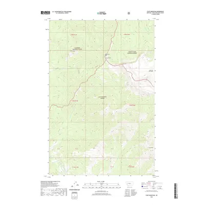 2020 Map of Flint Mountain, 2020 Print