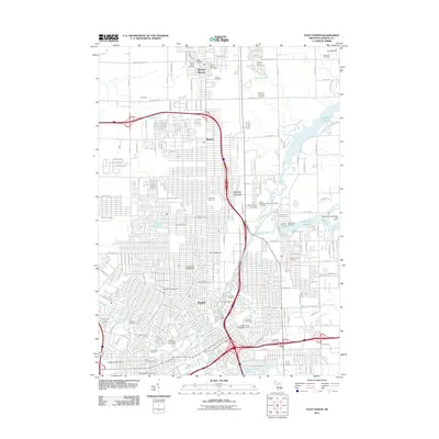 2011 Map of Flint North, 2011 Print