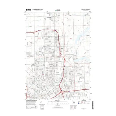 2014 Map of Flint North, 2014 Print