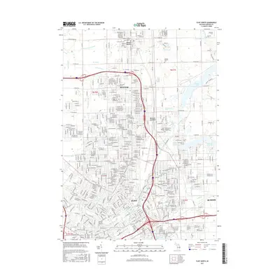 2017 Map of Flint North, 2017 Print