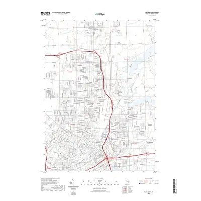 2019 Map of Flint North, 2019 Print