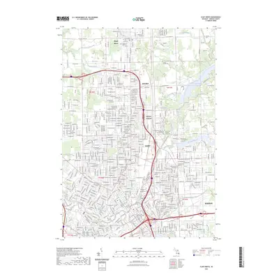 2023 Map of Flint North, 2023 Print