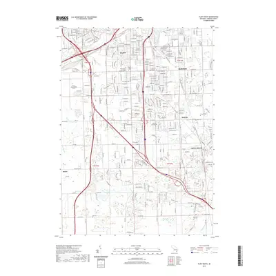 2019 Map of Flint South, 2019 Print
