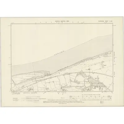 1898 Map of Flintshire II.NW, 1900 Print