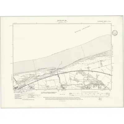 1910 Map of Flintshire II.NW, 1936 Print