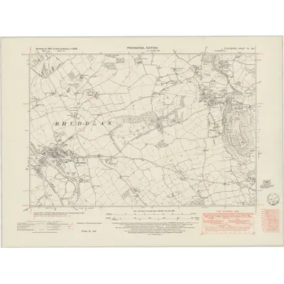 1938 Map of Flintshire IV.NE, 1949 Print
