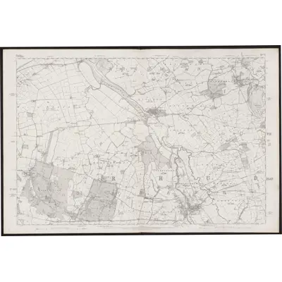 1871 Map of Flintshire IV, 1878 Print