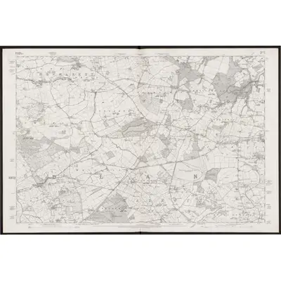 1870 Map of Flintshire V, 1878 Print