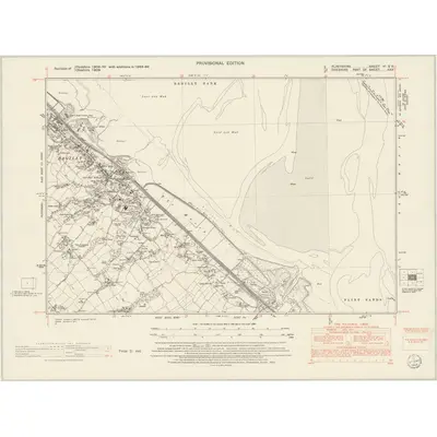 1948 Map of Flintshire VI.SE, 1954 Print
