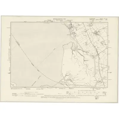 1897 Map of Flintshire VIa.SW, 1900 Print