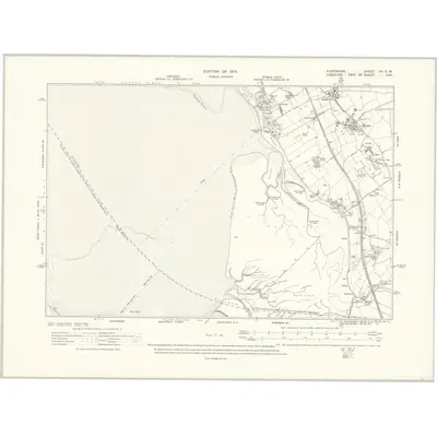 1909 Map of Flintshire VIa.SW, 1914 Print