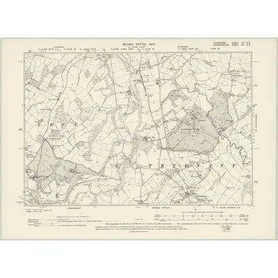 1898 Map of Flintshire VII.NE, 1900 Print