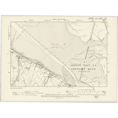 1897 Map of Flintshire X.NW, 1900 Print