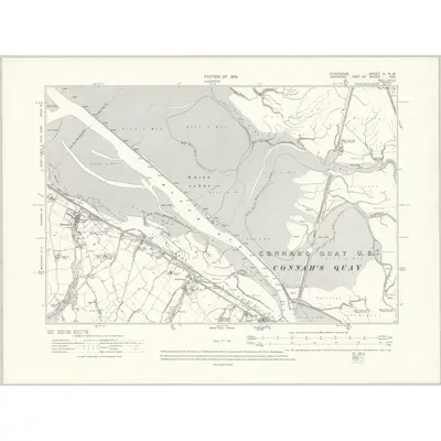 1909 Map of Flintshire X.NW, 1913 Print