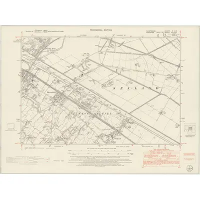 1948 Map of Flintshire X.SE, 1954 Print