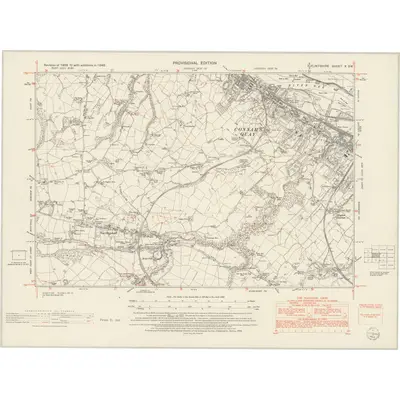 1948 Map of Flintshire X.SW, 1954 Print