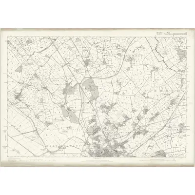 1869 Map of Flintshire XI, 1871 Print