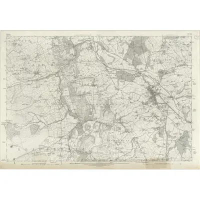1871 Map of Flintshire XIII, 1878 Print