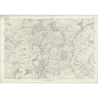 1872 Map of Flintshire XVI, 1879 Print