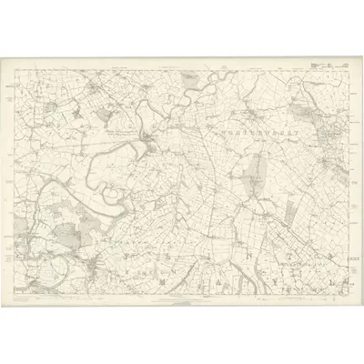 1872 Map of Flintshire XXII, 1879 Print